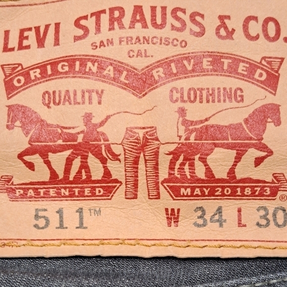 Levi's 511 Slim Jeans Size 34/30 - Picture 3 of 4